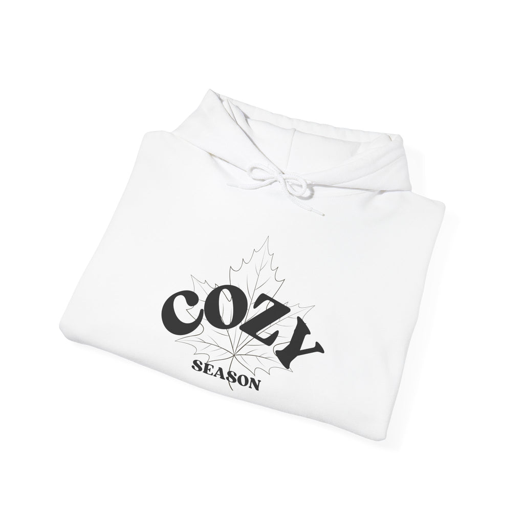 Cozy Season Hoodie – Minimal Black Text Pullover