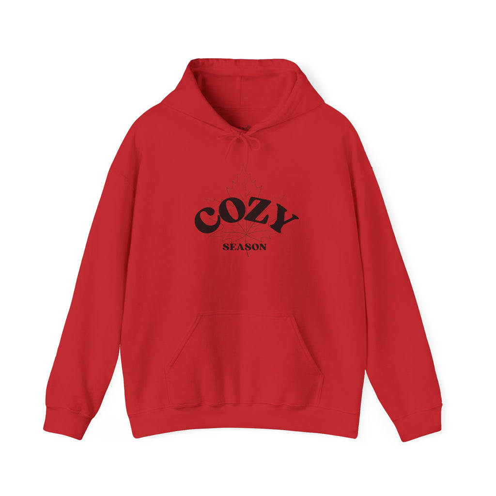 Cozy Season Hoodie – Minimal Black Text Pullover