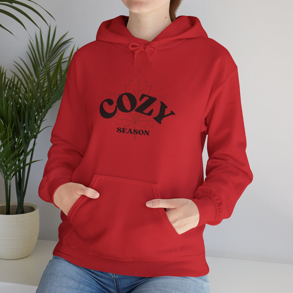 Cozy Season Hoodie – Minimal Black Text Pullover