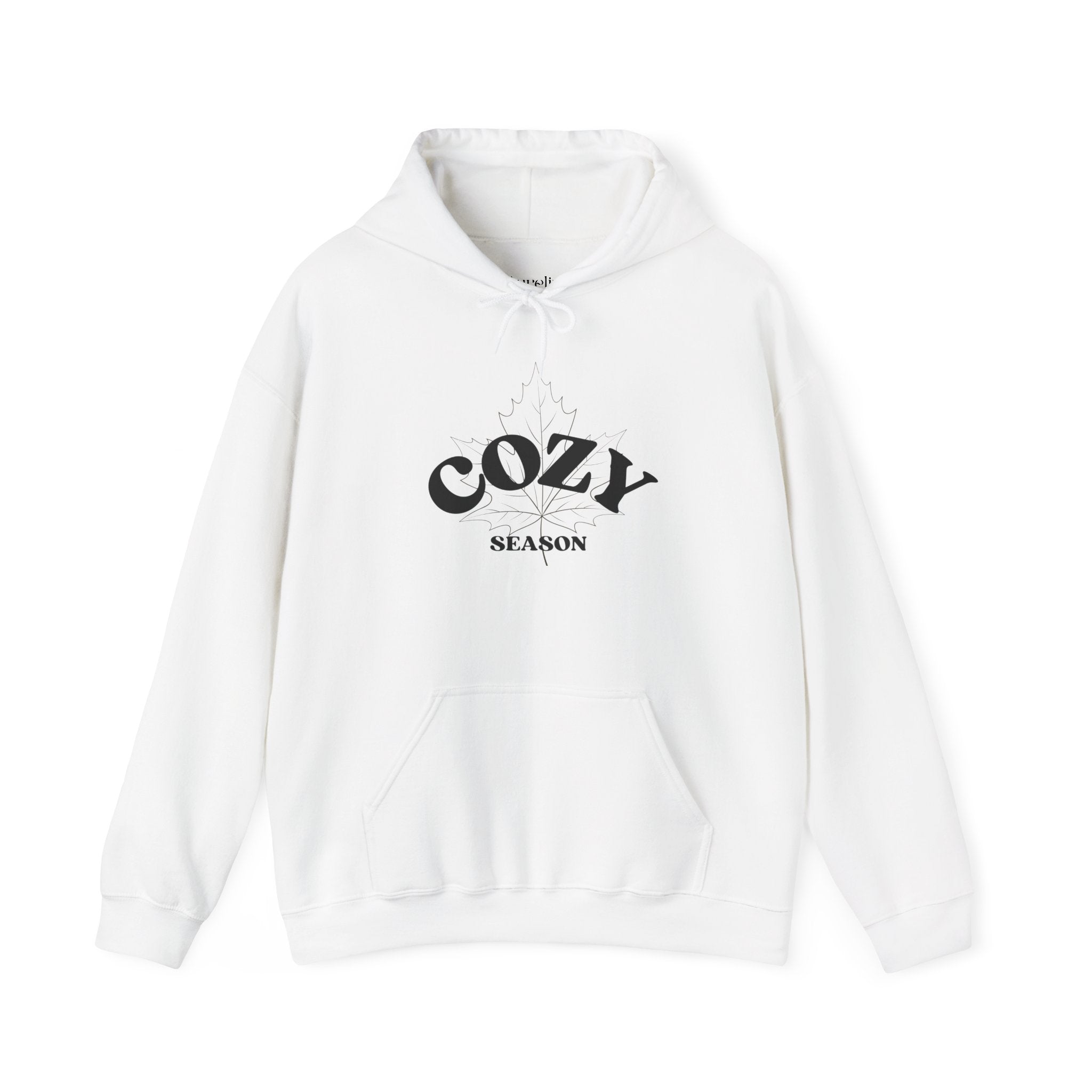 Cozy Season Hoodie – Minimal Black Text Pullover