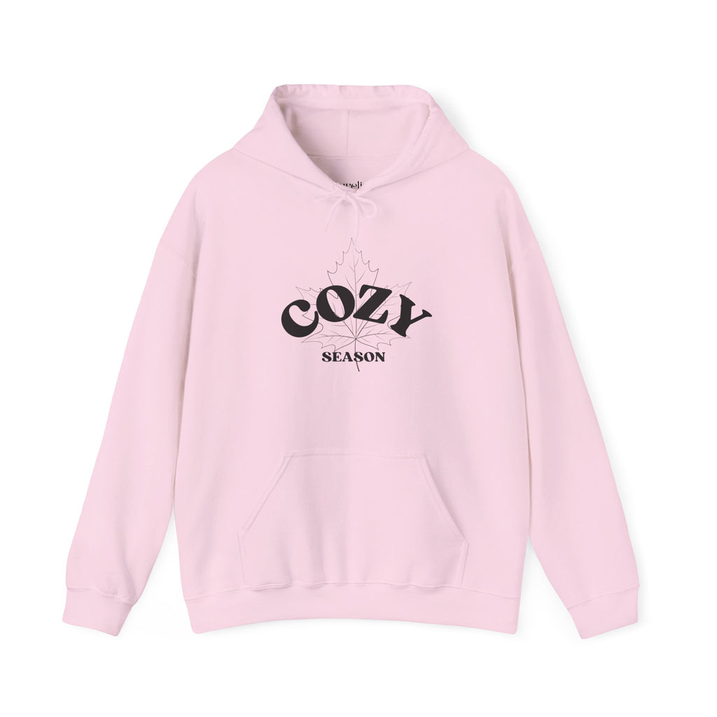 Cozy Season Hoodie – Minimal Black Text Pullover