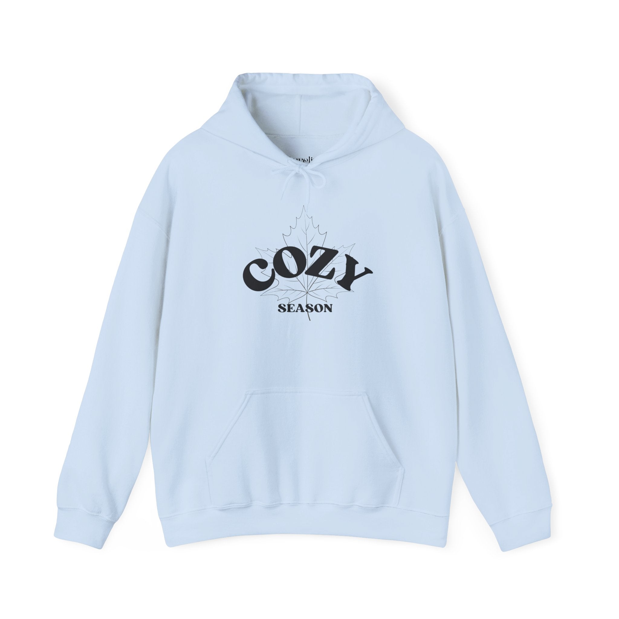 Cozy Season Hoodie – Minimal Black Text Pullover