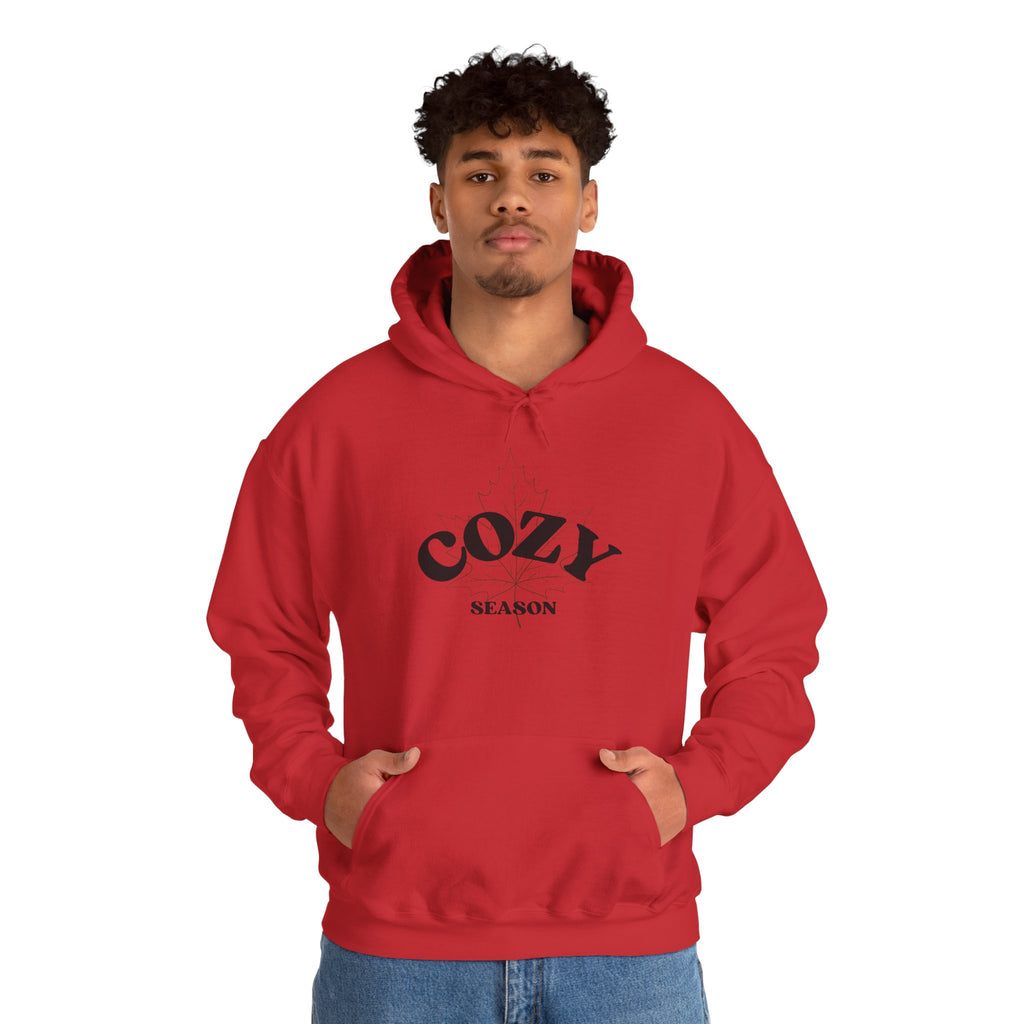 Cozy Season Hoodie – Minimal Black Text Pullover
