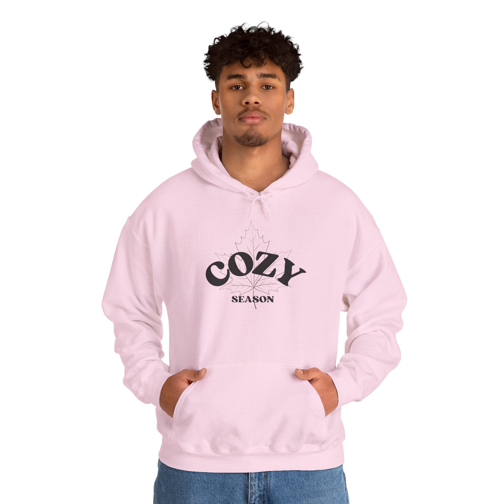 Cozy Season Hoodie – Minimal Black Text Pullover