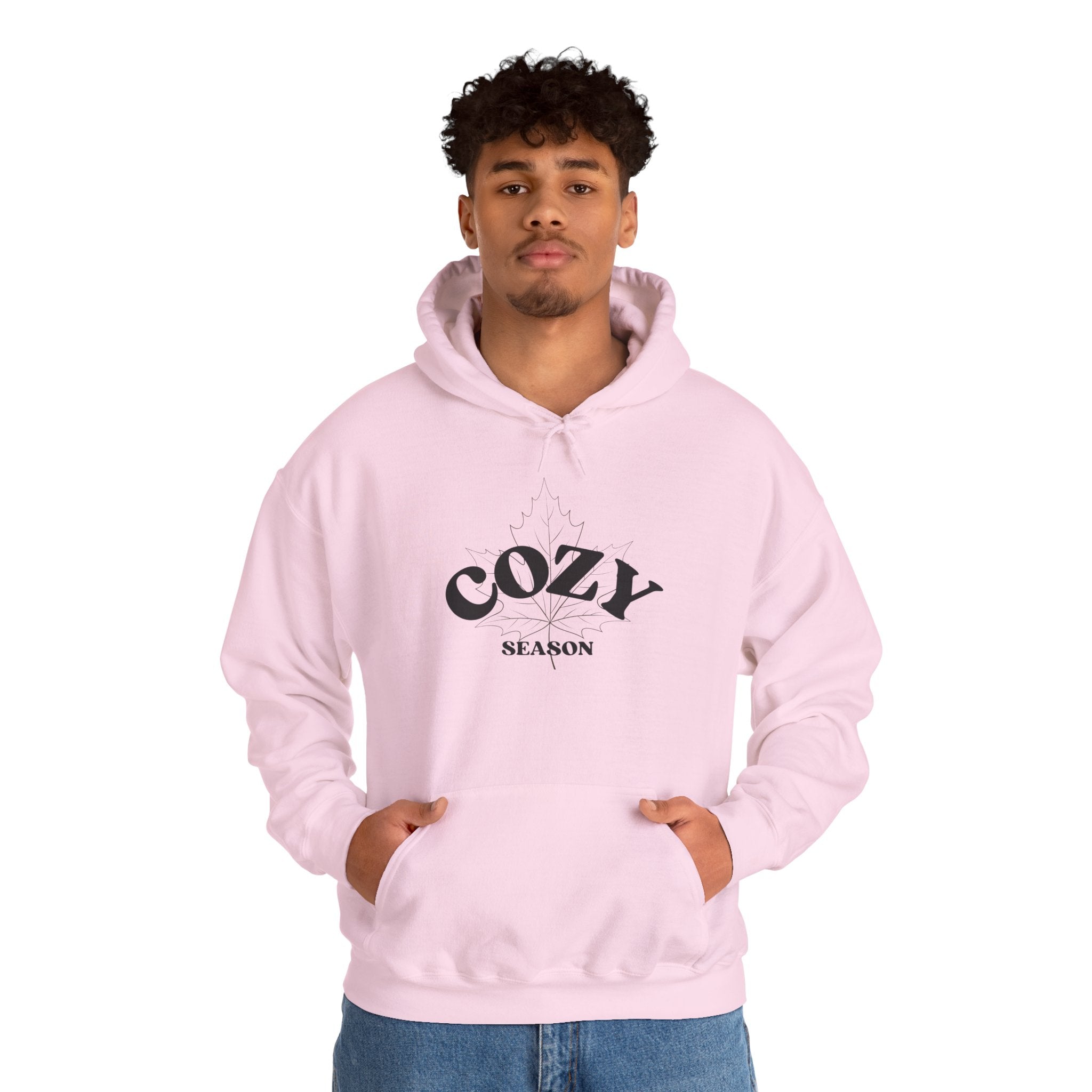 Cozy Season Hoodie – Minimal Black Text Pullover